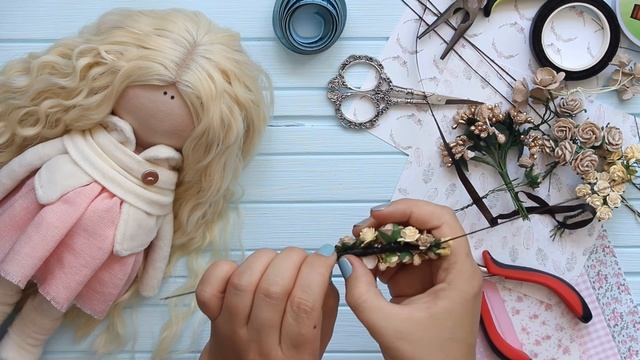 МК: Венок для куклы / DIY: Flower crown for doll / Myr_jewels смотреть онлайн
