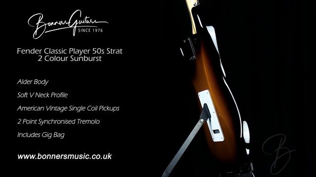 Fender Classic Player 50s Strat 2 Colour Sunburst | Bonners Guitar Store смотреть онлайн