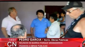 RECLAMO POR OBRAS PUBLICAS EN BARRIO PARQUE GRANADEROS  CARLOS PEREZ   PEDRO GARCIA