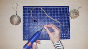 Елочные шары из джута своими руками. Мастер-класс. Новогодний декор для дома