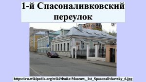 1-й Спасоналивковский переулок