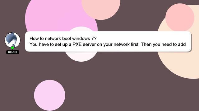 How to network boot windows 7? смотреть онлайн