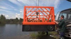 Понтон из пластиковых труб