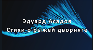 Эдуард Асадов — Стихи о рыжей дворняге