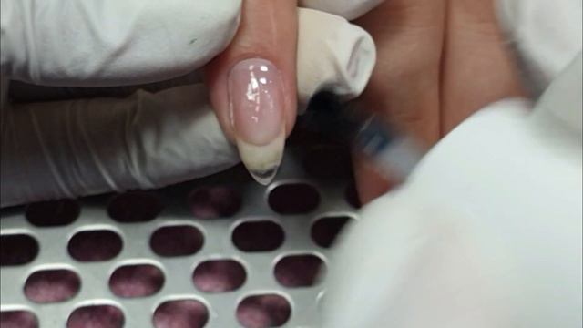 Стемпинг На Ногтях / КомбиМаникюр / Любимые Руки-Клиента / Форма Ногтей-Акульи Зубки