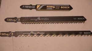 Виды твердосплавных пилок BOSCH для электролобзика.