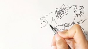 Как нарисовать Гуджитсу Рок Джо / How to draw ROCK JAW GooJitZu/ Учимся рисовать