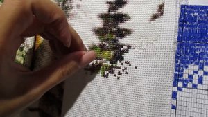 Живой процессы вышивка крестиком по цветам