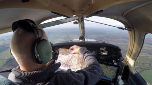 Biggin Hill to Kemble, inc MATZ transit, PA28, UK. Full ATC