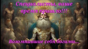 Специалисты, ваше время пришло! Возомнившие себя богами... Фрагмент прямого эфира 8.06.24.