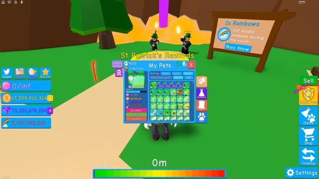 I BOUGHT ALL 150 ST PATRICK REWARD SLOTS AND GOT THE OVERSEER In Bubble Gum Simulator Update Roblox смотреть онлайн