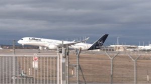 (4K) Airbus A350-941 Lufthansa D-AIXL departure Munich Airport MUC EDDM