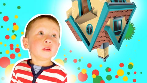 Дом вверх дном или как ходить по потолку #детскиевидео #длядетей