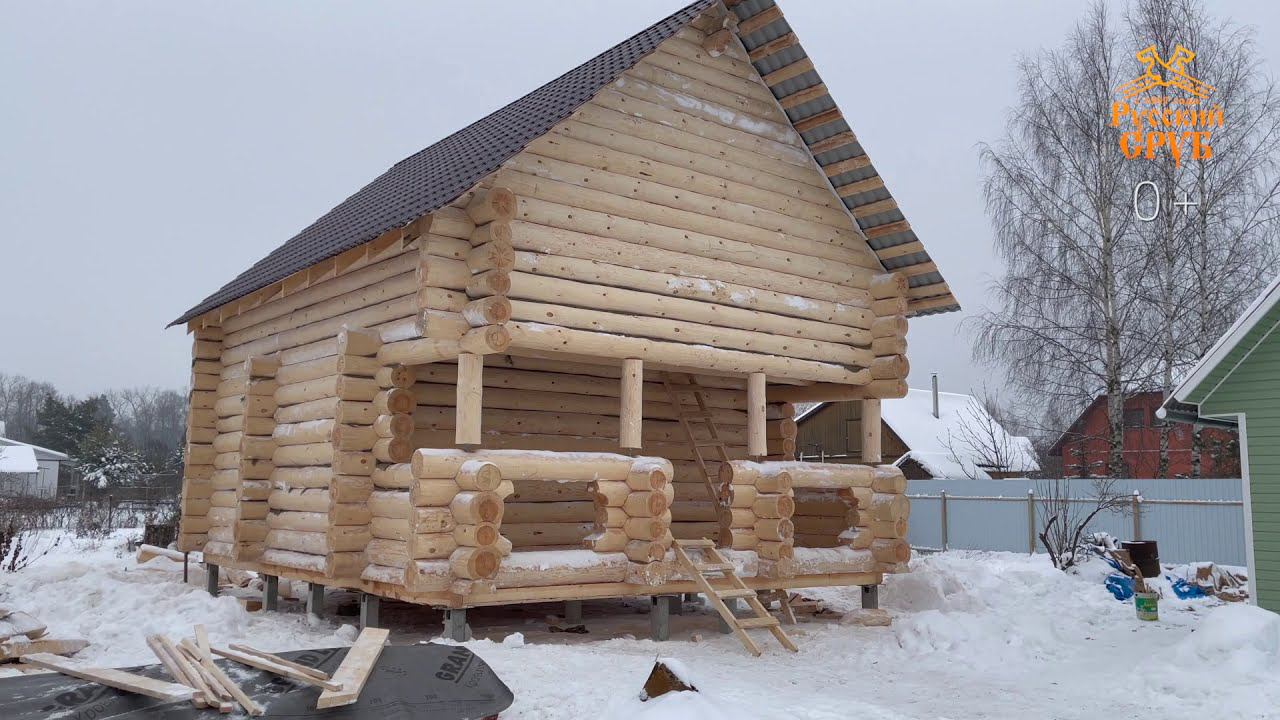 Сруб дома с ОТЗЫВОМ ЗАКАЗЧИКА!!! смотреть онлайн