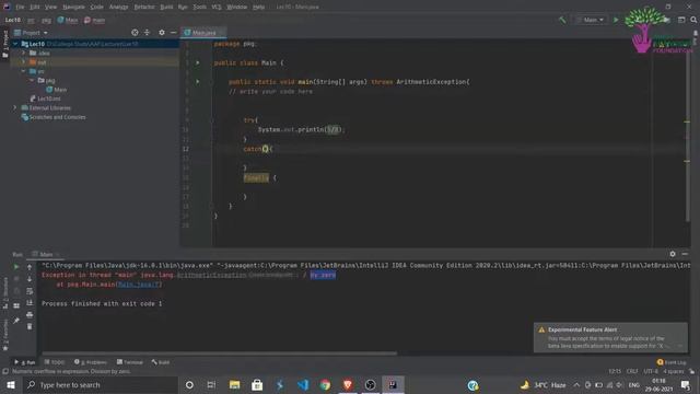 Exception Handling in Java | Lesson 10 |