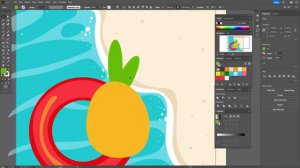 РИСУЕМ ЛЕТНЮЮ КОМПОЗИЦИЮ УРОК В ADOBE ILLUSTRATOR