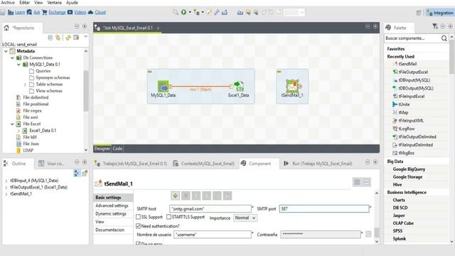 Send an email after the execution of a JOB on Talend Open Studio for Data Integration 7.0 смотреть онлайн