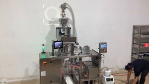 Оборудование для фасовки сыпучих продуктов в готовый пакет с зип локом