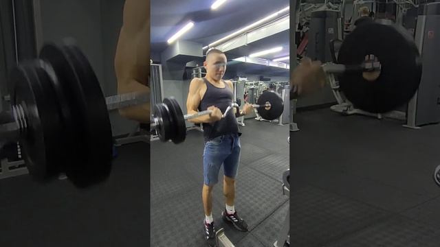 Подъем на бицепс 50 кг на 5