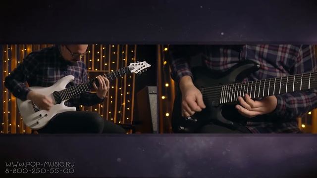 SCHECTER C 8 DELUXE - доступная 8-ми струнная гитара смотреть онлайн