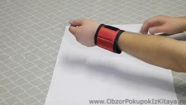 Магнитный браслет на запястье для болтов, гаек и инструментов. Распаковка покупок из Китая 2017. смотреть онлайн