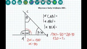 Wyznacz kąty trójkąta ABC (zadanie)