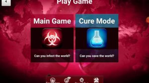 NEW CURE MODE AND TRY TO UNLOCK DIFFERENT INFECTIONS