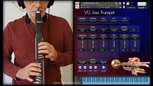 AKAI EWI4000s,  EWI5000 wind controller and VG Jazz Trumpet sound library for NI Kontakt, VST plugi