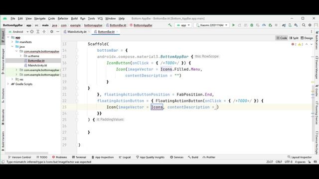 Jetpack Compose 3 Bottom AppBar in Jetpack Compose смотреть онлайн