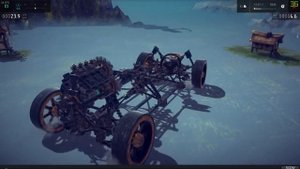 Реалистичная Машина с ДВС V6 в BESIEGE.Realistic Car, with V6 engine in BESIEGE