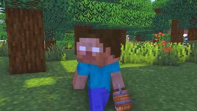 Monster School : ICE Family Sadako and Bad Fire Herobrine - Sad Story - Minecraft Animation смотреть онлайн