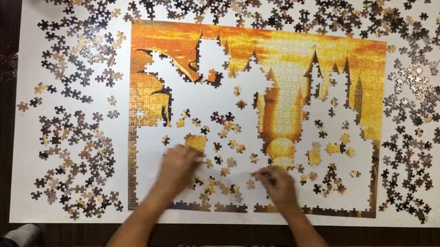 Puzzle Educa Sunset Dragon 1000 pieces смотреть онлайн