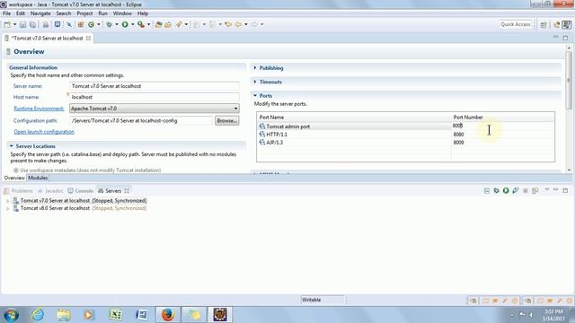 Several ports 8005, 8080, 8009 required by Tomcat v7.0 Server at localhost are already in use. смотреть онлайн