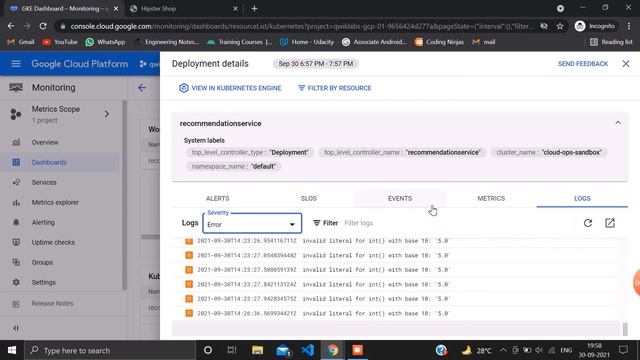 Troubleshooting Workloads on GKE for Site Reliability Engineers | Qwiklabs GSP902 | Google Cloud смотреть онлайн