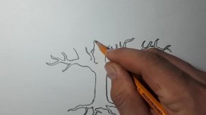 Как нарисовать дерево | how to draw a three #как_нарисовать_дерево_дуб #как_нарисовать_всё