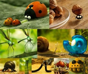 Реальная жизнь букашек.Озорная божья коровка.Головокружительные гонки с мухами.Лучший мультик!!!