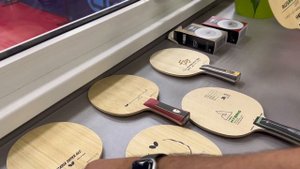 VISCARIA SUPER,  MIZUTANI JUN  FAN ZHENDONG ZHANG JIKE, Joola VYZARYZ HYBRID и TTS RUSWOOD Z-CARBON