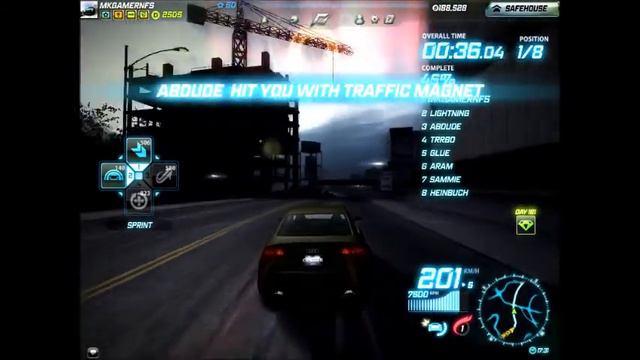 NFS World - Audi RS4 at Waterfront Road смотреть онлайн