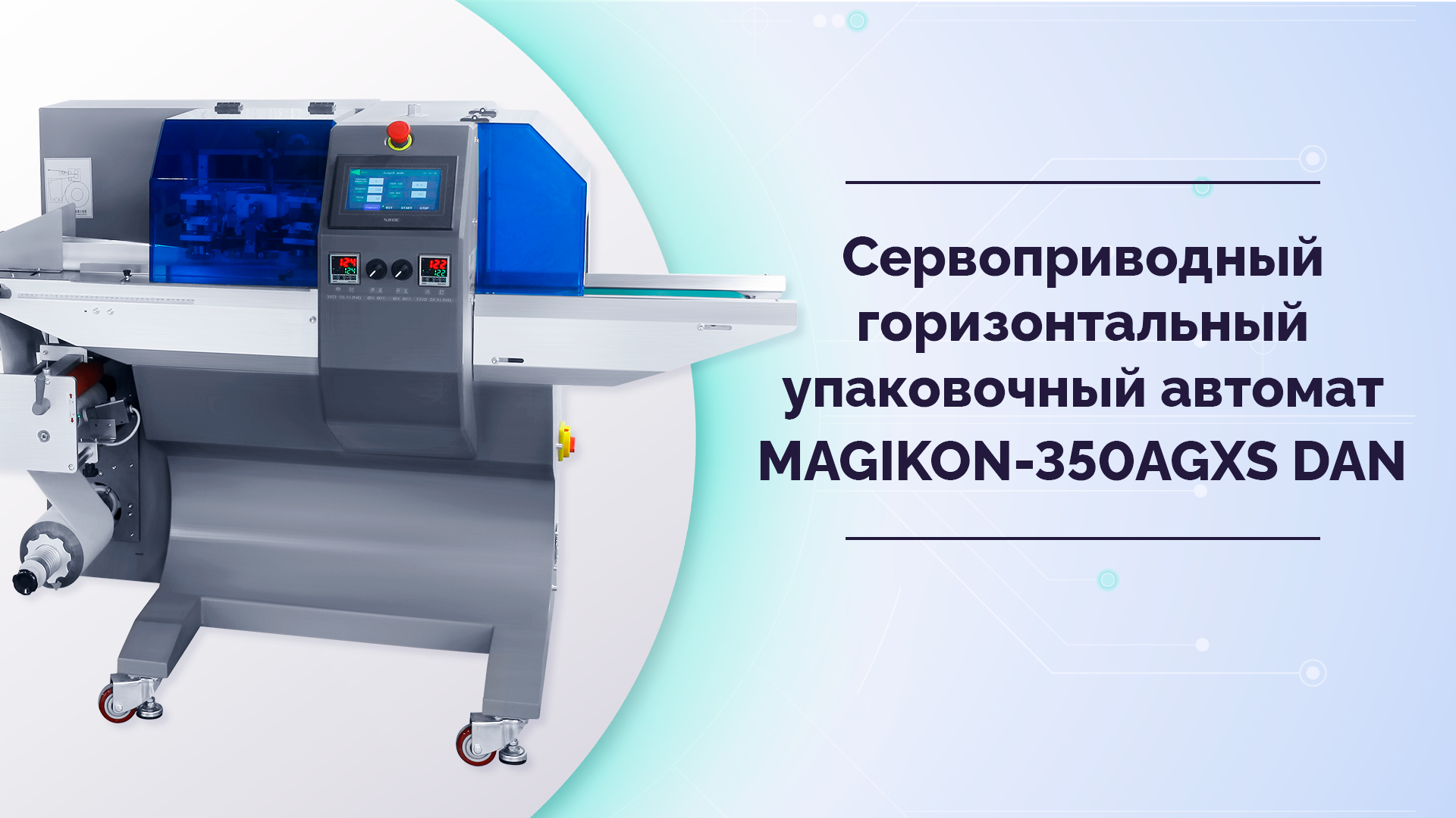 Сервоприводный горизонтальный упаковочный автомат MAGIKON-350AGXS DAN