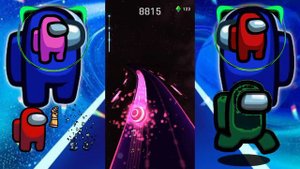 AMONG US Theme Song 🎧🎧 (BB GOAT EDM Remix)  Part 2- Dancing Road: Color Ball Run.    #trending #edm