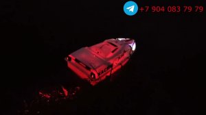 Прикормочный кораблик "ХАСКИ" с подсветкой.