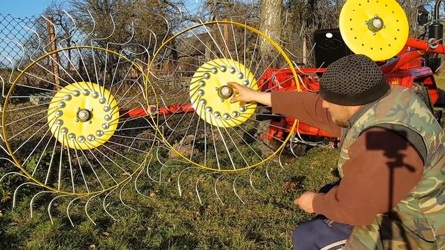 Грабли солнышко // Настройка // Правильная сборка // Тест на Тракторе Shifeng sf 240 смотреть онлайн