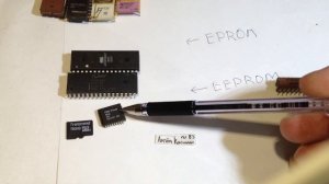 Микросхемы памяти  FLASH,DRAM,SRAM,EEPROM,EPROM и PROM.В чем их отличия.Зачем окошко на микросхеме
