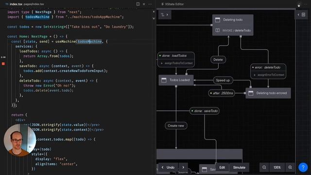 React & XState Tutorial #10 - Using after to manage timeouts смотреть онлайн