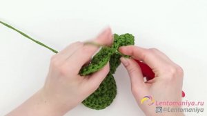 Вяжем ракушку Наутилус крючком.