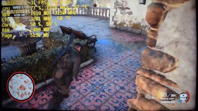 Sniper Elite 4 - C2D E6750 - 4GB - GTX 750 Ti - 1080p Test смотреть онлайн