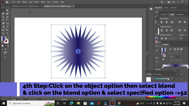 How to Create Floral Vector Using Blend Tool :Illustrator Tutorial смотреть онлайн