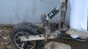 мото самокат с амортизаторами