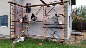 Каркасный дом. Штукатурный фасад