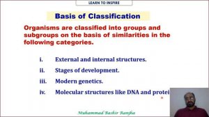 Classification.(Aims and principles).9Th Biology Chapter 3.Taxonomic Hierarchy.Biology Class 9 Ch.3